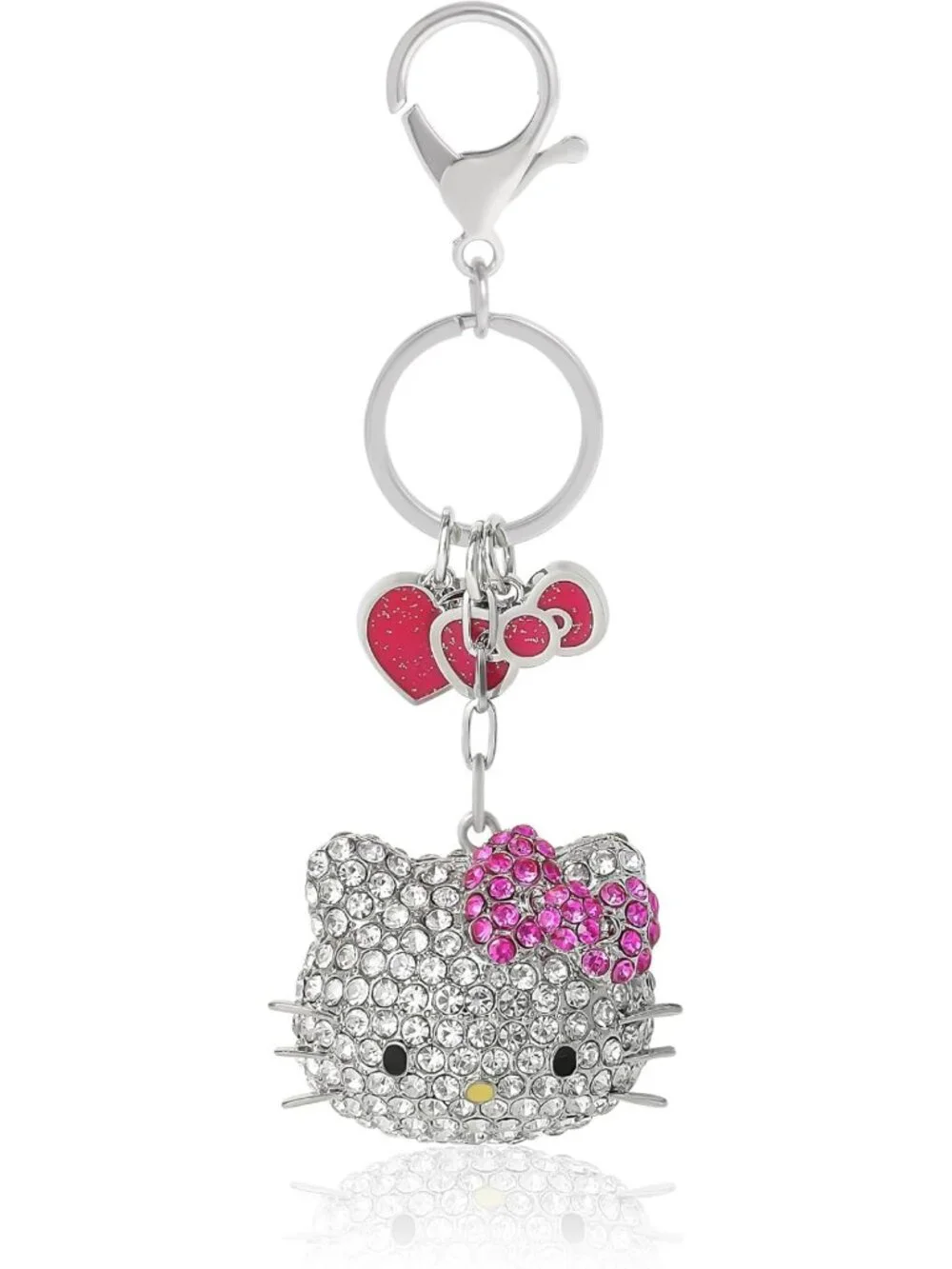 Cute Cinnamoroll Bag Charm Cluster with Pave Crystals - Adorable Accessory!